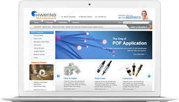 Website Hwaying High-tech Fiber Responsive design