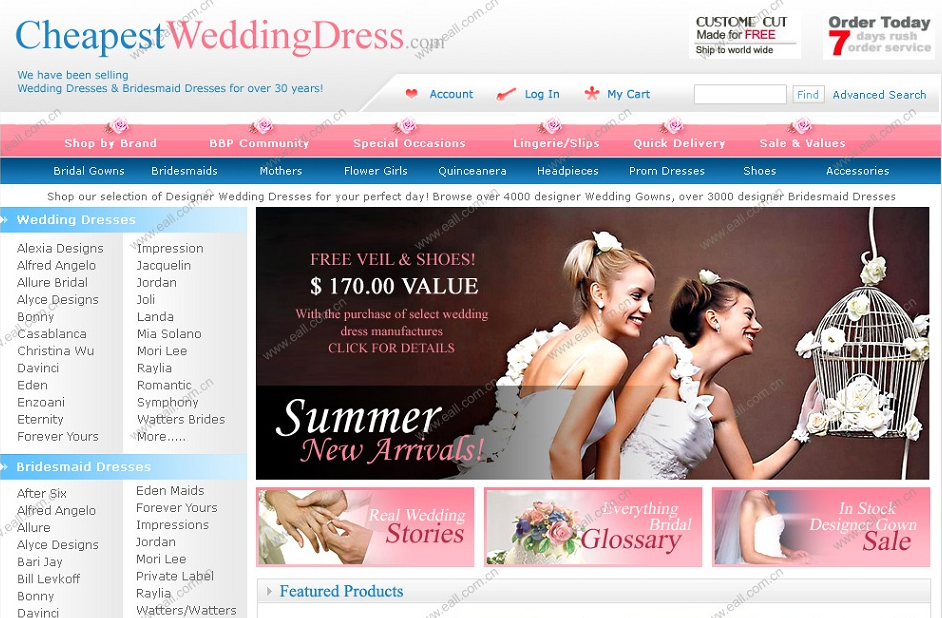 eall.biz shenzhenwebdesign weddingdress